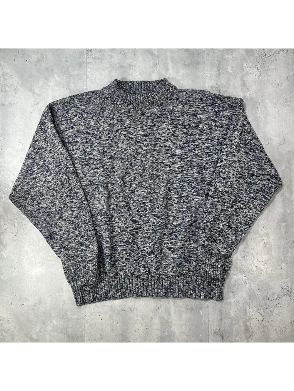 Vintage 90’s Blue Eddie Bauer Cable Knit Sweater
